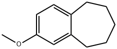 5H-Benzocycloheptene, 6,7,8,9-tetrahydro-2-methoxy- 구조식 이미지