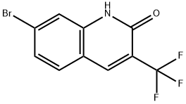 2(1H)-Quinolinone, 7-bromo-3-(trifluoromethyl)- Structure