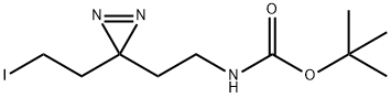 tert-butyl (2-(3-(2-Iodoethyl)-3H-diazirin-3-yl)ethyl)carbamate Structure