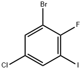 Benzene, 1-bromo-5-chloro-2-fluoro-3-iodo- Structure