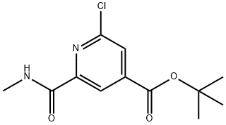 tert-butyl 2-chloro-6-(methylcarbamoyl)pyridine-4-carboxylate Structure