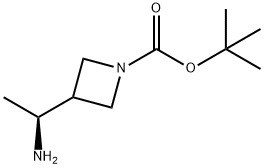 tert-butyl 3-[(1S)-1-aminoethyl]azetidine-1-carboxylate Structure