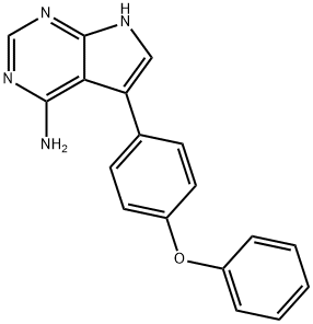 7H-Pyrrolo[2,3-d]pyrimidin-4-amine, 5-(4-phenoxyphenyl)- 구조식 이미지