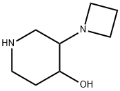 4-Piperidinol, 3-(1-azetidinyl)- Structure