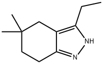 3-Ethyl-5,5-dimethyl-4,5,6,7-tetrahydro-2H-indazole 구조식 이미지