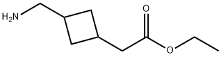 Ethyl 2-(3-(aminomethyl)cyclobutyl)acetate Structure