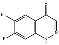 6-Bromo-7-fluoro-1H-cinnolin-4-one Structure