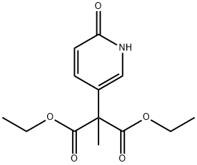 diethyl 2-methyl-2-(6-oxo-1H-pyridin-3-yl)propanedioate 구조식 이미지