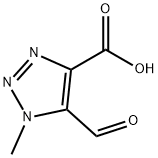 1H-1,2,3-Triazole-4-carboxylic acid, 5-formyl-1-methyl- 구조식 이미지