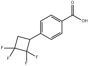 4-(2,2,3,3-tetrafluorocyclobutyl)benzoic acid 구조식 이미지