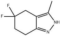 5,5-Difluoro-3-methyl-4,5,6,7-tetrahydro-2H-indazole Structure