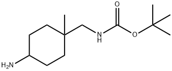 Carbamic acid, N-[(4-amino-1-methylcyclohexyl)methyl]-, 1,1-dimethylethyl ester Structure