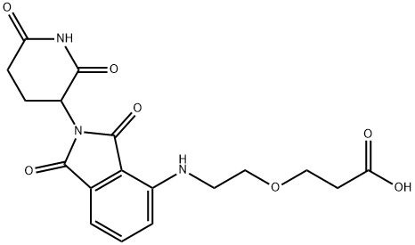 POMALIDOMIDE-PEG1-CO2H Structure