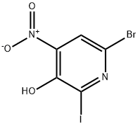 3-Pyridinol, 6-bromo-2-iodo-4-nitro- Structure