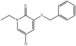 3-(Benzyloxy)-5-chloro-1-ethylpyridin-2-one Structure