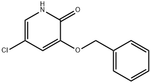 2(1H)-Pyridinone, 5-chloro-3-(phenylmethoxy)- Structure