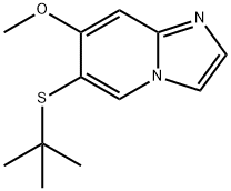 6-(Tert-butylthio)-7-methoxyimidazo[1,2-a]pyridine Structure