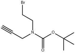 tert-Butyl (2-bromoethyl)(prop-2-yn-1-yl)carbamate Structure