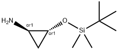 rel-(1R,2R)-2-[[(1,1-Dimethylethyl)dimethylsilyl]oxy]cyclopropanamine Structure