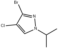 3-bromo-4-chloro-1-isopropyl-1H-pyrazole Structure