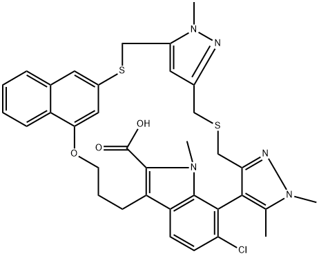 AZD-5991 S-enantiomer 구조식 이미지