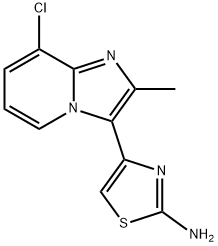 2-Thiazolamine, 4-(8-chloro-2-methylimidazo[1,2-a]pyridin-3-yl)- Structure