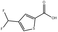 2-Thiophenecarboxylic acid, 4-(difluoromethyl)- Structure