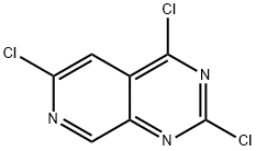 Pyrido[3,4-d]pyrimidine, 2,4,6-trichloro- 구조식 이미지