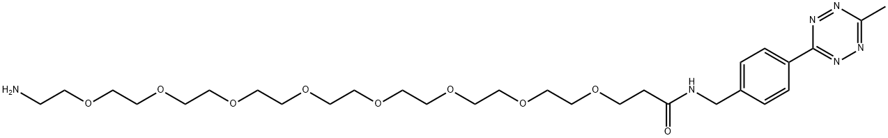 Me-Tet-PEG8-NH2 - HCl salt 구조식 이미지