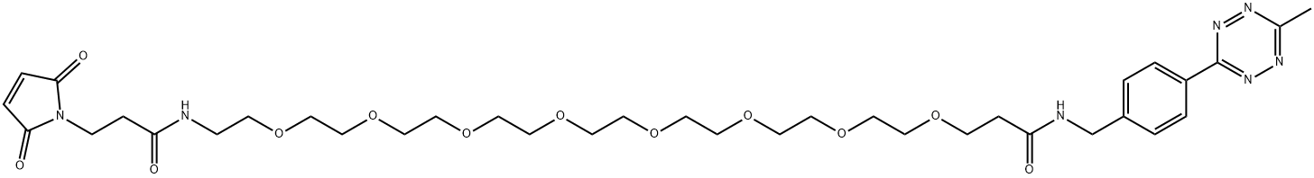 Me-Tet-PEG8-Maleimide Structure