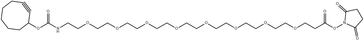 SCO-PEG8-NHS Structure