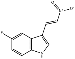 1H-Indole, 5-fluoro-3-[(1E)-2-nitroethenyl]- Structure