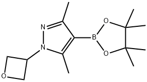 3,5-dimethyl-1-(oxetan-3-yl)-4-(4,4,5,5-tetramethyl-1,3,2-dioxaborolan-2-yl)pyrazole Structure