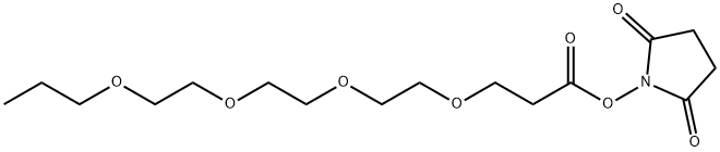 Propyl-peg4-nhs Structure