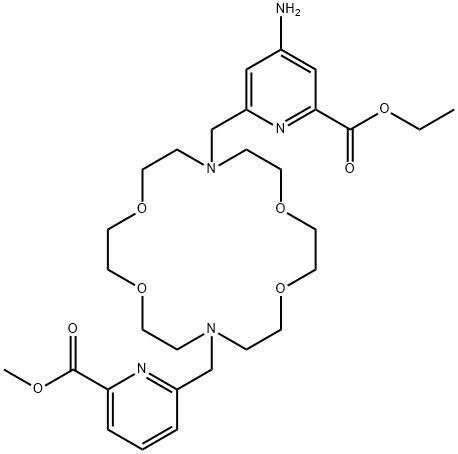 Macropa-NH2 diester Structure