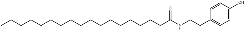 Octadecanamide, N-[2-(4-hydroxyphenyl)ethyl]- Structure