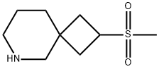 2-(methylsulfonyl)-6-Azaspiro[3.5]nonane Structure