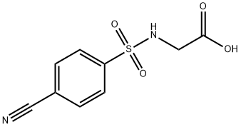 Glycine, N-[(4-cyanophenyl)sulfonyl]- Structure