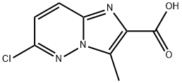 6-Chloro-3-methyl-imidazo[1,2-b]pyridazine-2-carboxylic acid 구조식 이미지