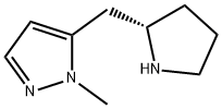 1-methyl-5-{[(2S)-pyrrolidin-2-yl]methyl}-1H-pyrazole Structure