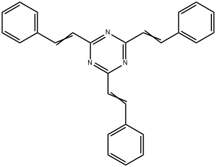 1,3,5-Triazine, 2,4,6-tris(2-phenylethenyl)- Structure