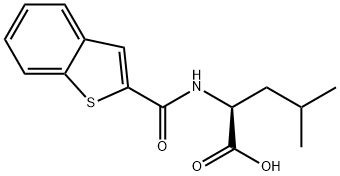 L-Leucine, N-(benzo[b]thien-2-ylcarbonyl)- Structure