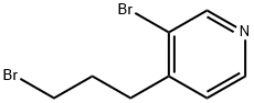 Pyridine, 3-bromo-4-(3-bromopropyl)- 구조식 이미지