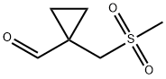 Cyclopropanecarboxaldehyde, 1-[(methylsulfonyl)methyl]- Structure