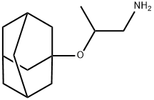 1-Propanamine, 2-(tricyclo[3.3.1.13,7]dec-1-yloxy)- Structure