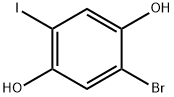 1,4-Benzenediol, 2-bromo-5-iodo- Structure