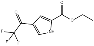 Ethyl 4-(2,2,2-trifluoroacetyl)-1H-pyrrole-2-carboxylate Structure