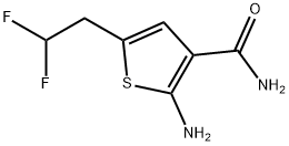 2-Amino-5-(2,2-difluoroethyl)thiophene-3-carboxamide Structure