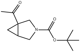 tert-butyl 1-acetyl-3-azabicyclo[3.1.0]hexane-3-carboxylate Structure