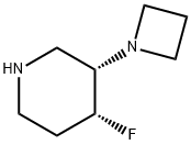Piperidine, 3-(1-azetidinyl)-4-fluoro-, (3S,4R)- Structure